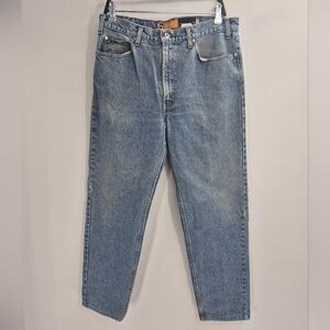 Levis Mens Vintage Y2k Retro Blue Silver Tab Straight Leg Size 34x29